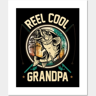 Reel Cool Grandpa Fishing Gift Posters and Art